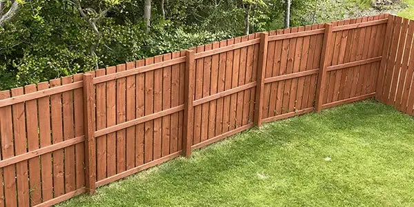 Wooden fencing installed by professionals at Probuilt